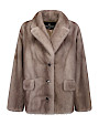  :? Mink jacket with buttons
