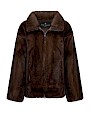  :? Mink bomber jacket with detachable sleeves
