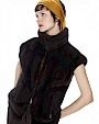  :? Mink bomber jacket with detachable sleeves