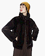  :? Mink bomber jacket with detachable sleeves