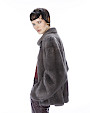  :? Printed mink jacket