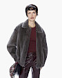  :? Printed mink jacket