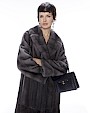  :? Cappotto in visone con collo a revers