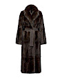  :? Sable coat with notched collar
