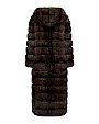  :? Cappotto in zibellino con cappuccio e balza staccabile
