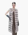  :? Chinchilla vest with detachable hem