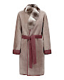  :? Reversible shearling jacket with chinchilla