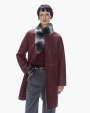  :? Reversible shearling jacket with chinchilla