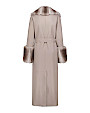  :? Shearling coat with chinchilla