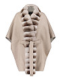  :? Cashmere cape with chinchilla