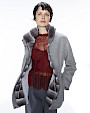  :? Cashmere parka with chinchilla and plucked mink