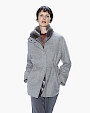  :? Cashmere parka with chinchilla and plucked mink