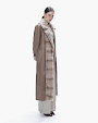  :? Suede shearling coat with mink