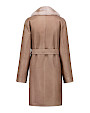  :? Reversible shearling coat with mink collar