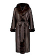  :? Nappa shearling coat with sable