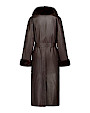  :? Nappa shearling coat with sable