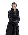  :? Nappa shearling coat with sable
