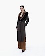  :? Suede shearling coat with mink
