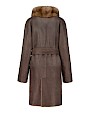  :? Reversible shearling coat with sable collar