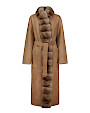  :? Cappotto reversibile in shearling con zibellino