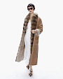  :? Cappotto reversibile in shearling con zibellino