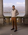  :? Reversible cashmere vest with sable
