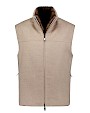  :? Reversible cashmere vest with sable