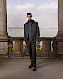  :? Cashmere jacket with sculpted mink and swakara lamb