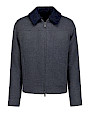  :? Cashmere jacket with sculpted mink and swakara lamb