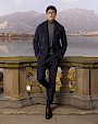  :? Giacca in cashmere con agnello swakara e visone scolpito