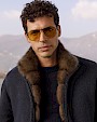  :? Cashmere blend bomber jacket with sable