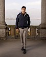  :? Hooded cashmere bomber jacket with plucked mink