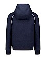  :? Hooded cashmere bomber jacket with plucked mink
