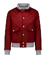  :? Cashmere blend bomber jacket with sculpted mink
