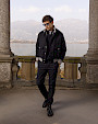  :? Cashmere blend bomber jacket with sculpted mink