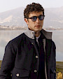  :? Cashmere blend bomber jacket with sculpted mink