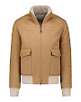  :? Cashmere bomber jacket with plucked and sculpted mink